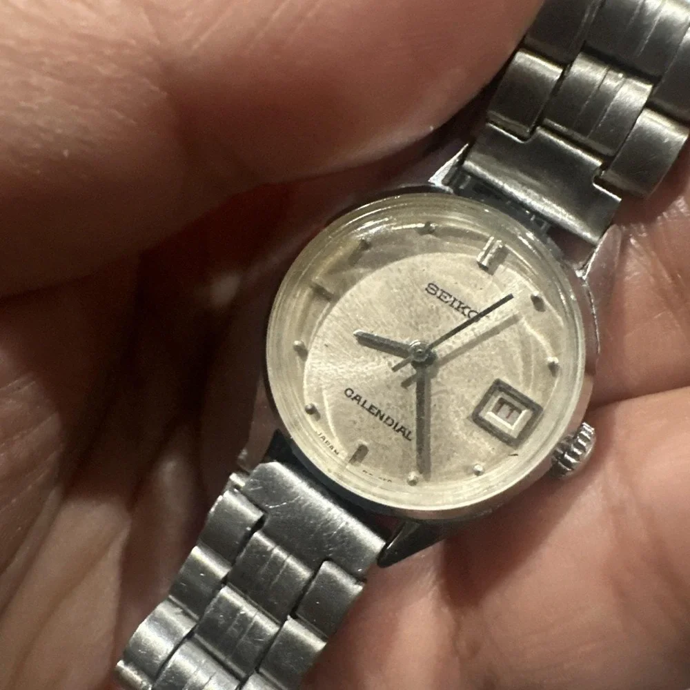 VTG 1960s Seiko Calendial Kooilseiko Wind Up 2107-0140 Ladies Watch 22mm -Repair
